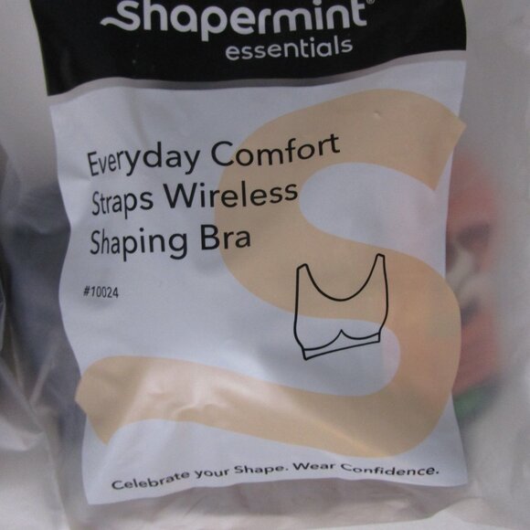 Essentials Everyday Comfort Straps Wireless Shaping Bra Black - Picture 4 of 9
